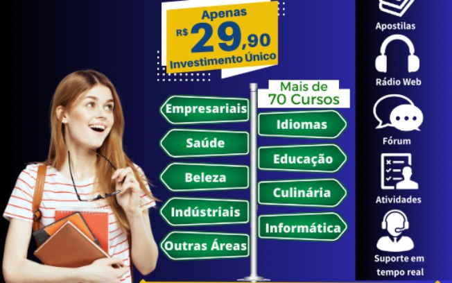 Ceped oferece cursos por apenas R$ 29,90 com inscrições pelo Correios Ceped oferece cursos por apenas R$ 29,90 com inscrições pelo Correios