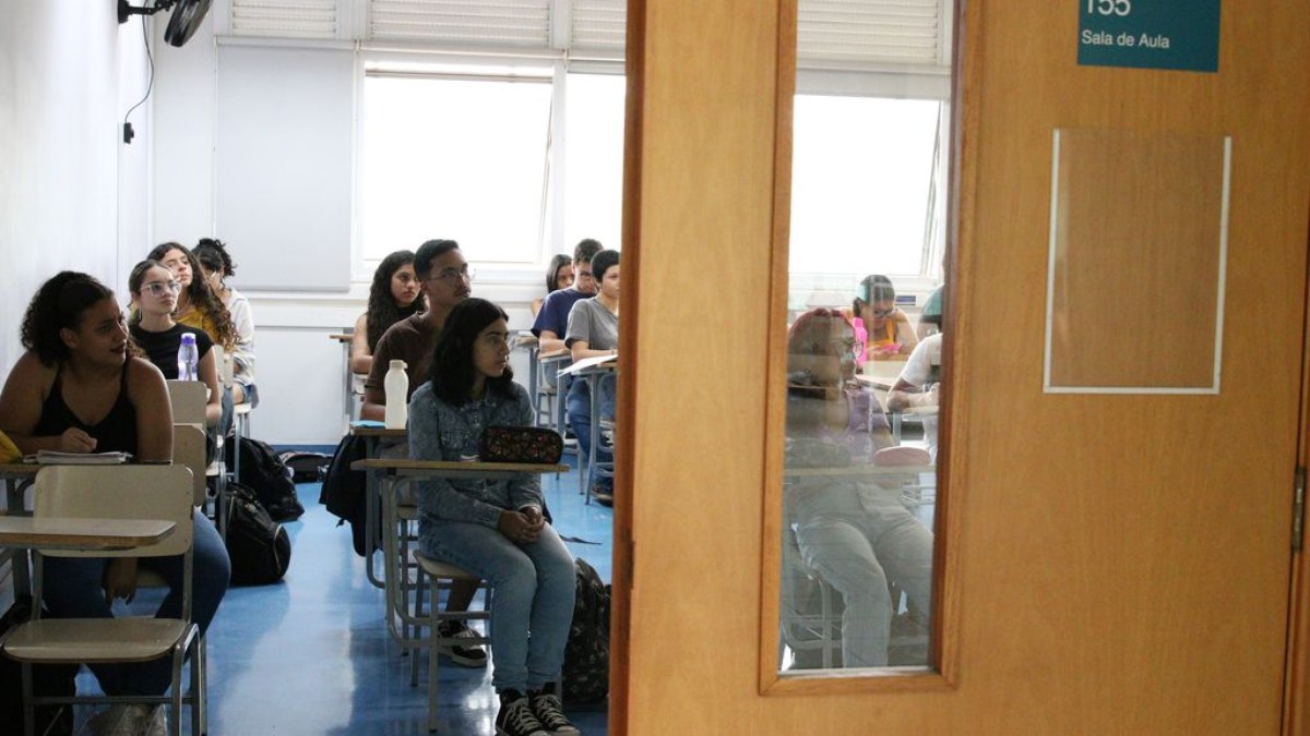 Alunos em sala de aula