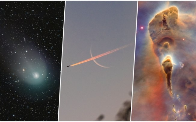 Destaques da NASA: cometa, Lua, nebulosa e   nas fotos astronômicas da semana