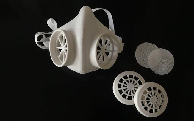 Máscaras podem ser equipadas com dois tipos de filtros (SMS e PFF2). 