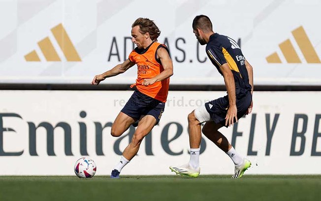 Luka Modric pode começar a partida contra o Getafe no banco de reservas - Foto: Pedro Castillo / Real Madrid