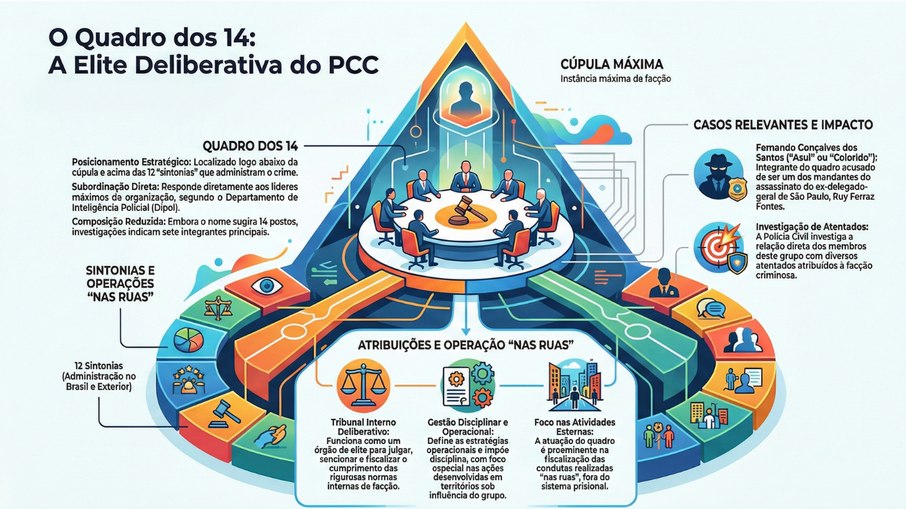 A estrutura funciona como uma espécie de tribunal interno