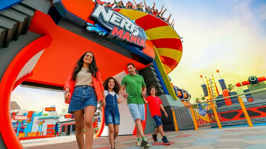 Entrada da Nerf Mania, a nova área temática do parque Beto Carrero World