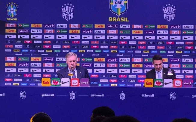 Carlo Ancelotti convocou dez jogadores que atuam no Brasil