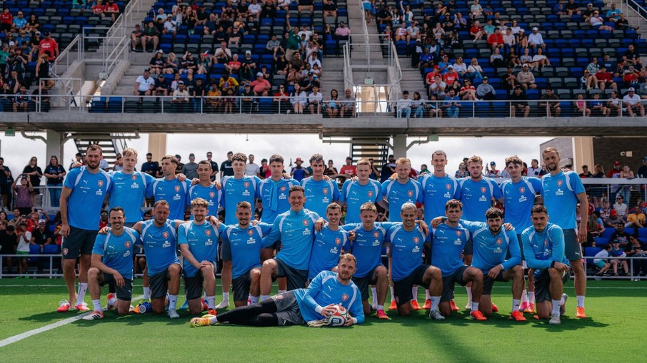 República Tcheca em treino antes de viajar para a Copa do Mundo
