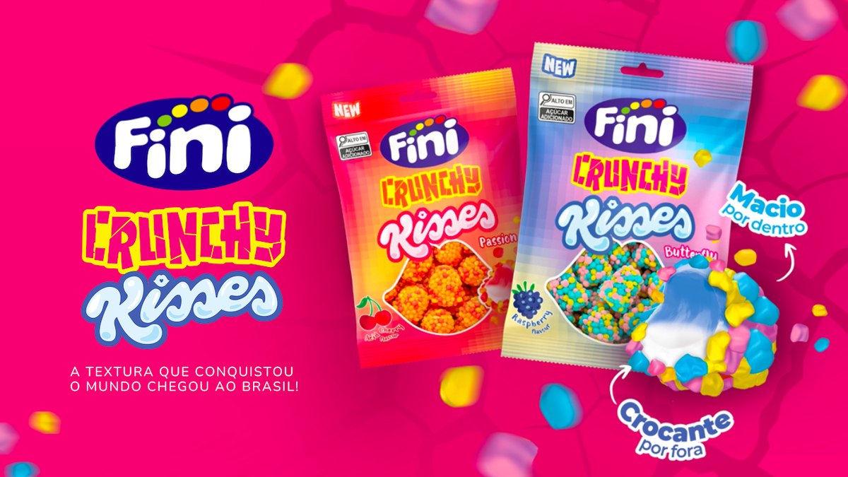 Fini lança Crunchy Kisses e aposta em textura para a Gen Z - QTU Questões do Universo
