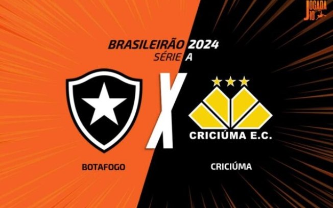 Botafogo recebe o Criciúma nesta sexta-feira, pelo Brasileirão