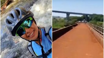 Ciclista se desequilibra e morre ao cair da ponte a mais de 15 metros