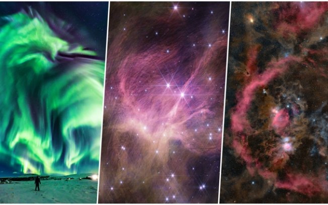 Destaques da NASA: auroras, Lua, Júpiter e   nas fotos astronômicas da semana