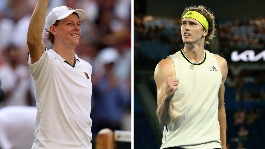 Sinner e Zverev são os dois principais tenistas da atualidade no cenário mundial Sinner e Zverev são os dois principais tenistas da atualidade no cenário mundial
