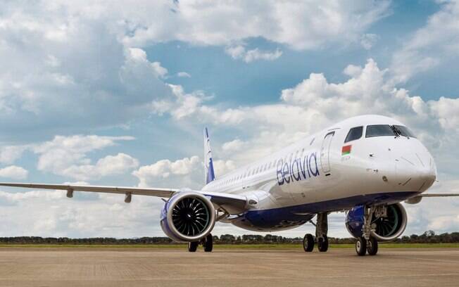 Companhia bielorrussa Belavia recebe seu primeiro Embraer E195-E2 Companhia bielorrussa Belavia recebe seu primeiro Embraer E195-E2