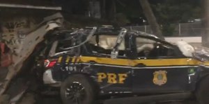 Três policiais morrem após viatura da PRF bater em carro no RJ