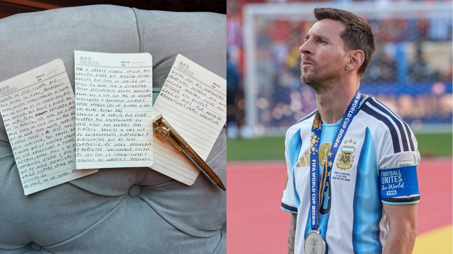 Messi publicou uma carta em seu perfil do Instagram anunciando sua decisão Messi publicou uma carta em seu perfil do Instagram anunciando sua decisão