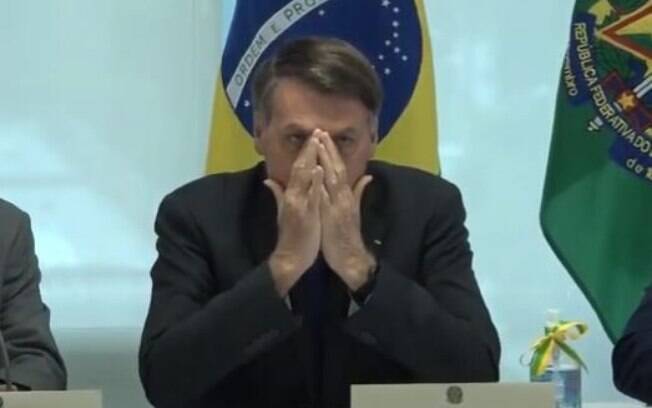 Bolsonaro durante reunião em que criticou sistema de informação do governo
