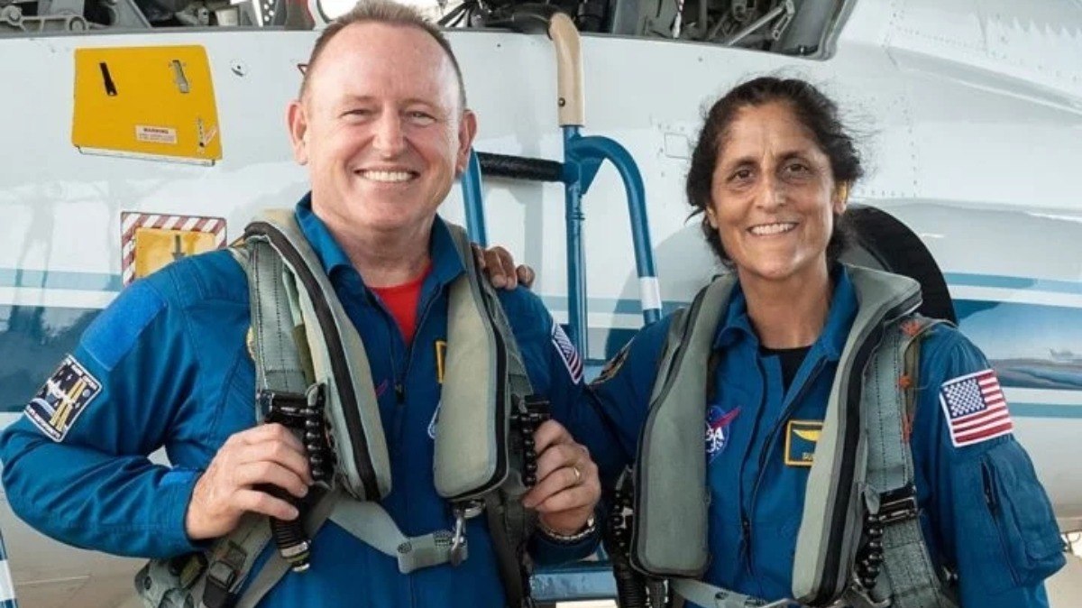 Astronautas Butch Wilmore e Suni Williams