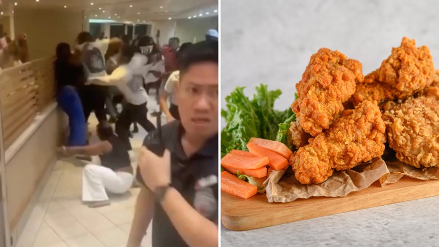 Vídeo flagra briga generalizada em cruzeiro por “frango empanado”