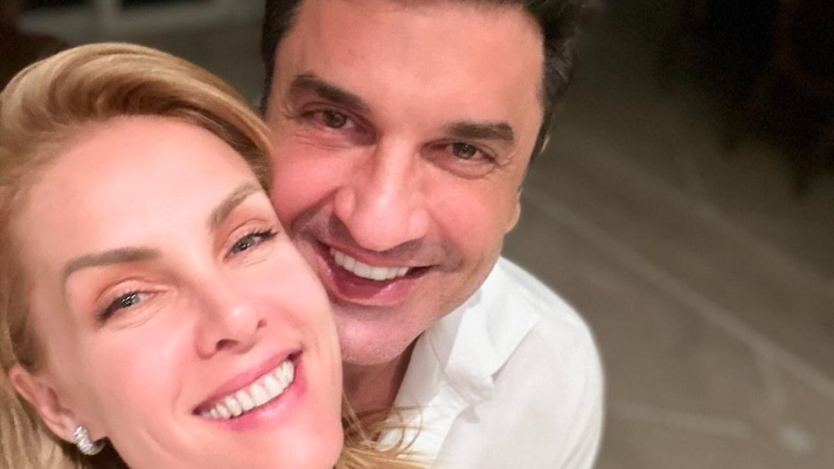 Ana Hickmann foi quem tomou a iniciativa de beijar Edu Guedes pela primeira vez