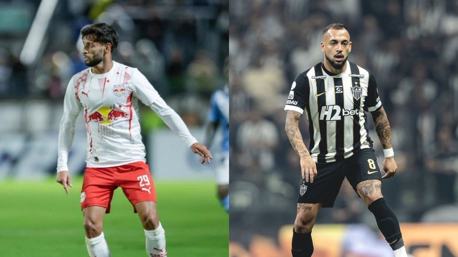 Juninho Capixaba e Maycon são destaques de Bragantino e Atlético-MG