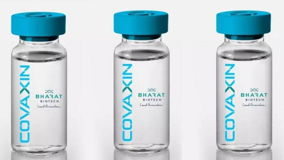 Vacina Covaxin. desenvolvida pelo laboratório Bharat Biotech