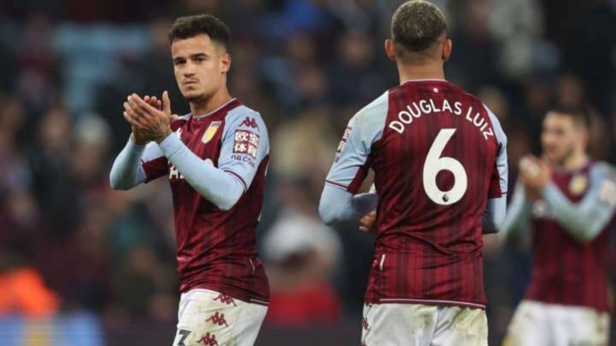 Coutinho e Douglas Luiz atuam juntos no Aston Villa