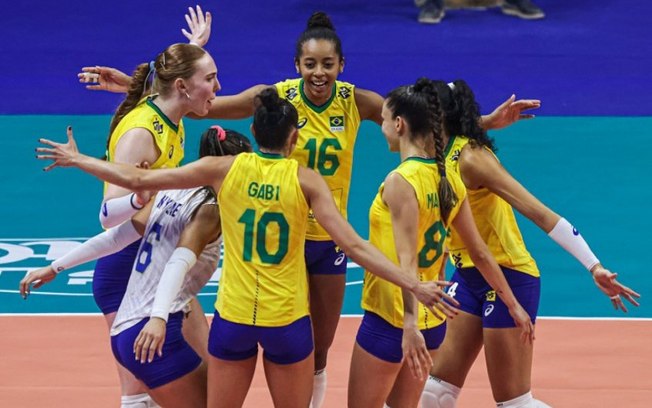Vôlei: Brasil vence Sérvia e se reabilita na Liga das Nações feminina