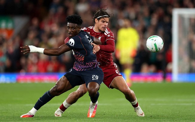Mac Allister fez o primeiro gol do Liverpool na partida