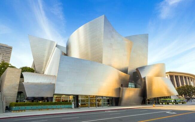 O Walt Disney Concert Hall é um dos pontos principais de visitação em Downtown