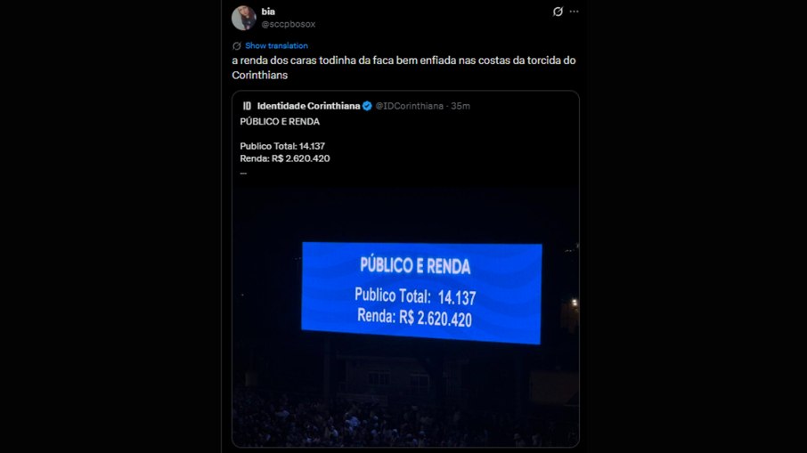 Renda de R$ 2 milhões gera indignação nas redes sociais
