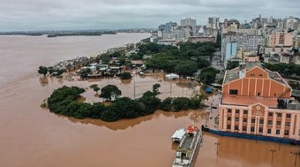 Nível do Guaíba sobe 14 cm em 5 horas devido às chuvas em Porto Alegre