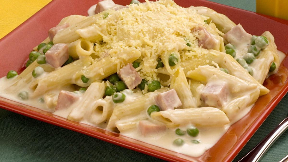 Macarrão de panela de pressão com molho branco: fácil e rápido