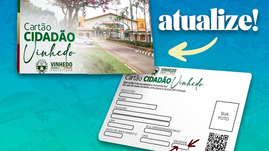 Após dois anos é necessário realizar atualização do cartão Após dois anos é necessário realizar atualização do cartão