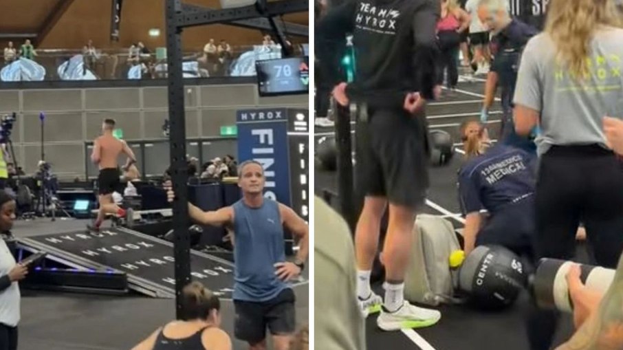Vídeo viral mostra atleta ignorando desmaio da namorada durante prova Vídeo viral mostra atleta ignorando desmaio da namorada durante prova