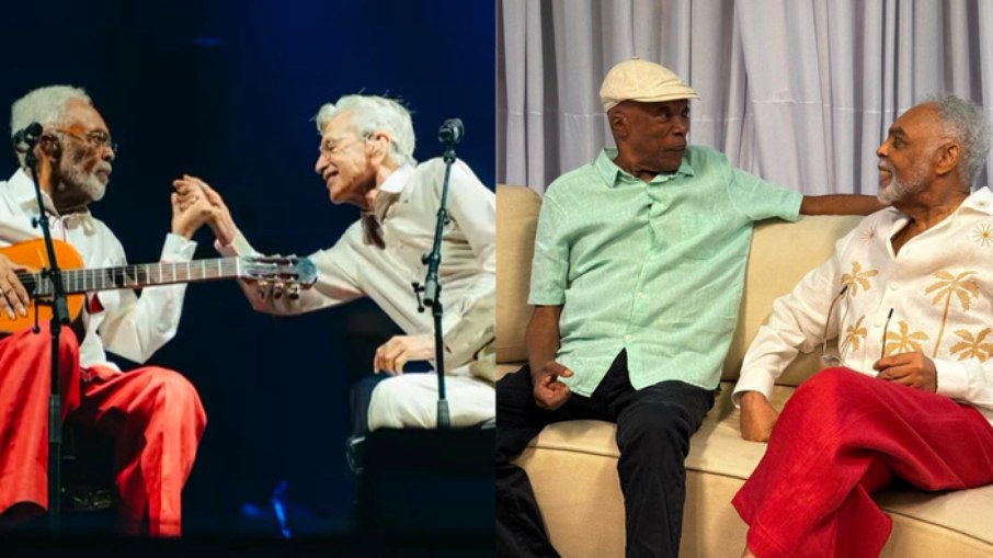 Gilberto Gil com Caetano Veloso e MIlton Nascimento Gilberto Gil com Caetano Veloso e MIlton Nascimento
