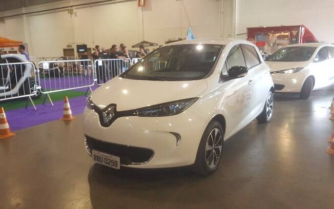 O Renault Zoe estava disponível para test-drive durante o Salão de Veículos Elétricos