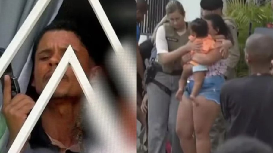 Homem faz mulher e bebê de reféns em live