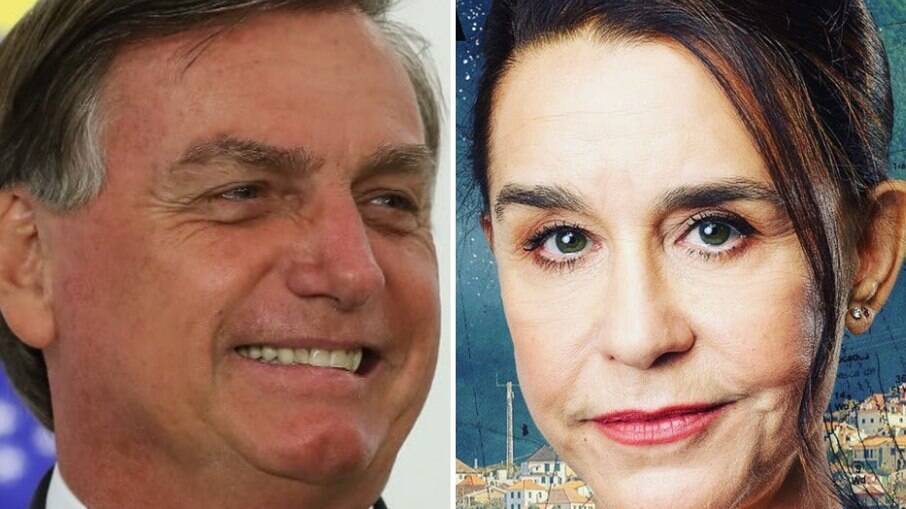 Jair Bolsonaro e Lucélia Santos