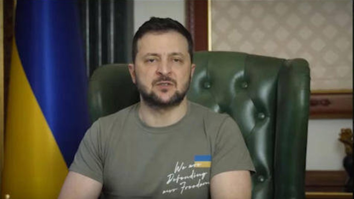 O presidente da Ucrânia Volodymyr Zelensky