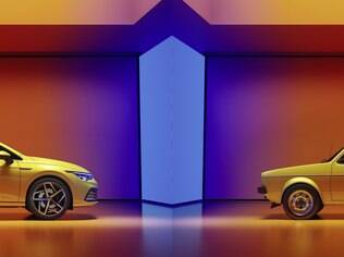 VW Golf amarelo