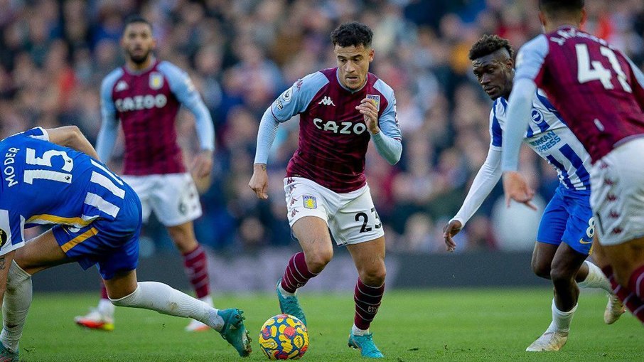 Philippe Coutinho desfalcou o Aston Villa no último fim de semana