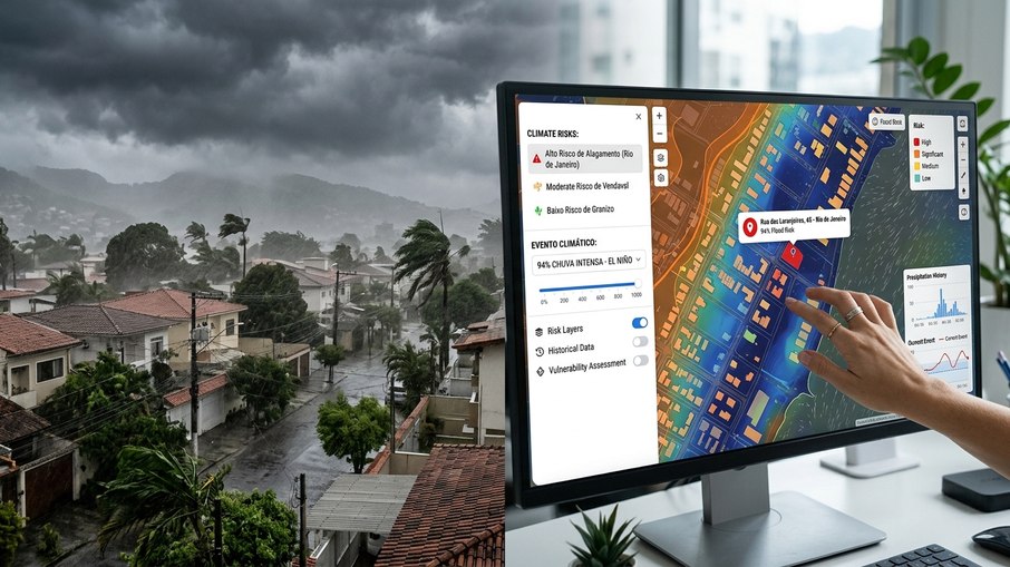Plataforma gratuita mostra endereços mais vulneráveis a riscos climáticos Plataforma gratuita mostra endereços mais vulneráveis a riscos climáticos