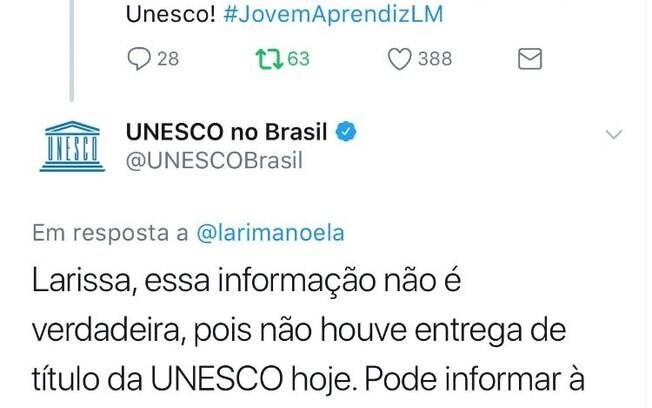 Larissa Manoela afirma ter recebido título de Embaixadora da Boa Vontade e é desmentida pela própria UNESCO