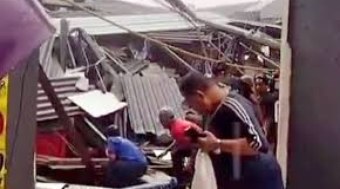 9 pessoas ficam feridas após teto de supermercado desabar em Diadema