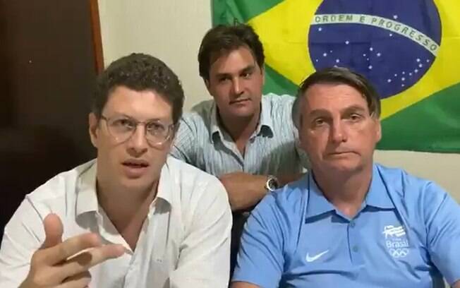 Ricardo Salles, Frederico D'Ávilla e Jair Bolsonaro