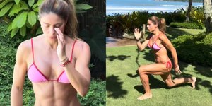 Aos 47, Daniella Cicarelli treina de biquíni: “Disciplina é luxo”