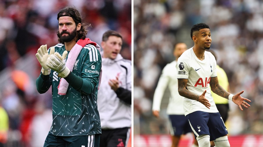 Alisson, pelo Liverpool, e Savinho, do Tottenham, buscam a classificação na Copa da Liga Inglesa