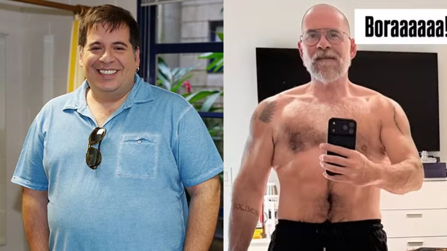 Antes e depois de Leandro Hassum Antes e depois de Leandro Hassum