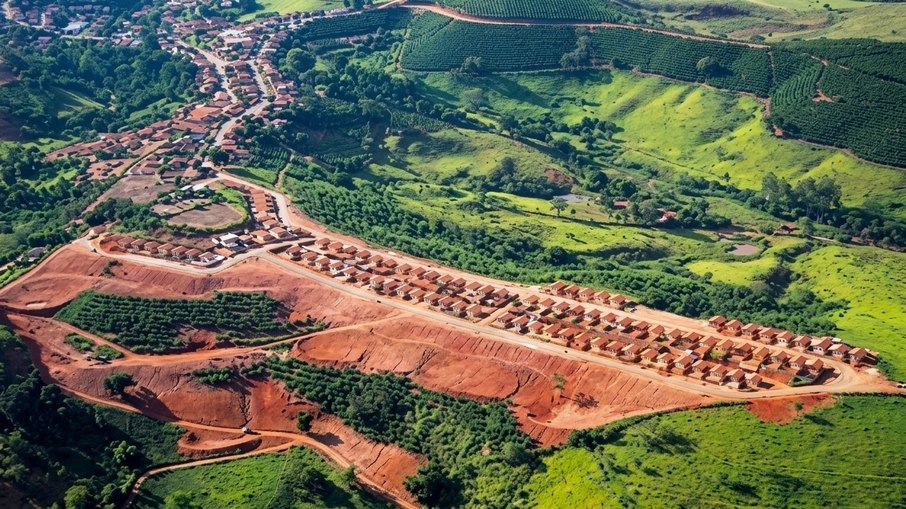 Imagem de drone/area de Cabo Ver em Minas Gerais