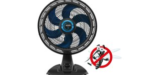 Ventilador com repelente integrado espanta o calor e os insetos