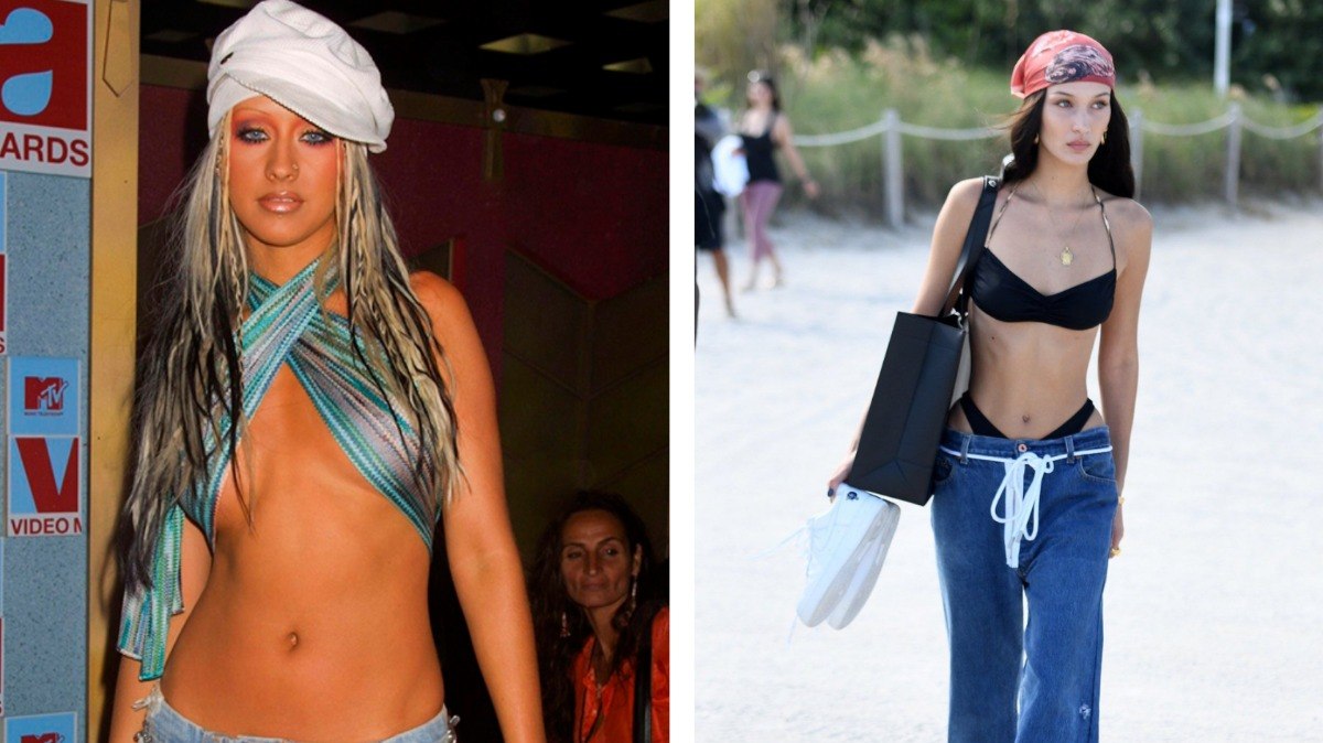 Christina Aguilera e Bella Hadid são ícones e referência de moda de suas gerações.