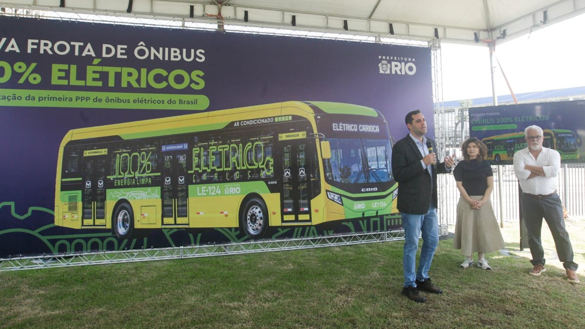 Prefeitura do Rio e BNDES anunciam a nova frota de ônibus elétricos Prefeitura do Rio e BNDES anunciam a nova frota de ônibus elétricos